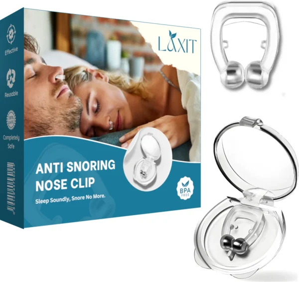 LAXIT Anti Snoring Magnetic Nose Clip | Snore Free Silicone Sleep Solution Anti-snoring Device